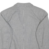 THE LEGEND Womens Black & White Houndstooth Double Breasted Jacket M Polyester