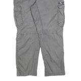 CARHARTT Mens Relaxed Fit Grey Cotton Blend Cargo Trousers W40 L32 Workwear