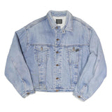 UNITED COLORS OF BENETTON Mens Blue Denim Jacket XL Woven Button Classic Casual