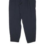 Mens Polyester Blend Navy Regular Fit Trousers W28 L30 Elasticated Waist Casual