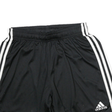 ADIDAS Mens Shorts Black & White Sports Casual L W26 Polyester Blend Athletic