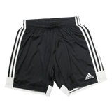 ADIDAS Mens Shorts Black & White Sports Casual L W26 Polyester Blend Athletic