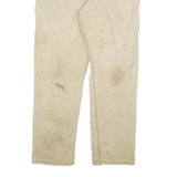 CARHARTT Mens Cotton Blend Beige Relaxed Fit Straight Leg Trousers W38 L32