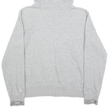 CHAMPION Womens Grey Hoodie L Cotton Blend Pullover Casual Sports Sweatshirt