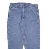 CARHARTT Mens Relaxed Fit Straight Denim Light Blue Zip Jeans W36 L30 Durable