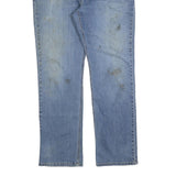 CARHARTT Mens Jeans Blue Relaxed Straight Denim Medium W36 L32 Workwear Zip