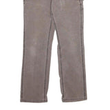 CARHARTT Womens Classic Cotton Blend Brown Trousers W30 L30 Workwear Utility Zip