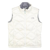 THE NORTH FACE Womens White Jacket L Nylon Quilted Lightweight Outdoor Vest