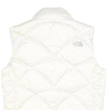 THE NORTH FACE Womens White Jacket L Nylon Quilted Lightweight Outdoor Vest