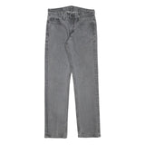 LEVI'S 514 Mens Jeans Grey Slim Straight Denim Medium W27 L26 Zip Closure