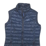 JACK WOLFSKIN Womens Navy Blue Lightweight Quilted Jacket S Polyester Blend Zip