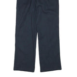 DICKIES Mens Cotton Blend Navy Regular Straight Trousers W30 L28 Workwear Zip
