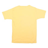 MC ENERGY Womens Yellow Graphic T-Shirt M Short Sleeve Crew Neck Cotton Blend