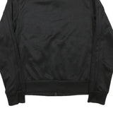 PUMA Womens Black Pink Logo Jacket M Polyester Blend Zip Athletic Track Top