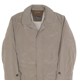 CANALI Mens Beige Classic Jacket M Polyester Plain Button Fastening Elegant
