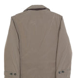 CANALI Mens Beige Classic Jacket M Polyester Plain Button Fastening Elegant