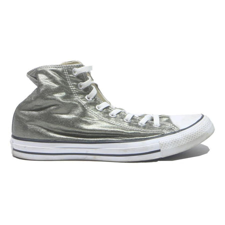 CONVERSE Chuck Taylor All Star Womens High Top Trainers Silver Canvas UK 9.5