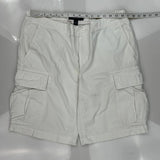 Tommy Hilfiger Cargo Shorts - 34W 11L White Cotton