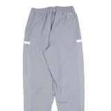 ADIDAS Mens Joggers Grey & White Regular Tapered S W24 L30 Basketball Logo