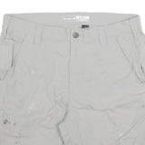 CARHARTT Womens Shorts Light Grey Casual L W32 Practical Pocket Design