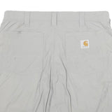 CARHARTT Womens Shorts Light Grey Casual L W32 Practical Pocket Design