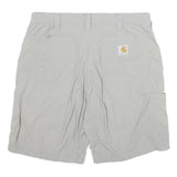 CARHARTT Womens Shorts Light Grey Casual L W32 Practical Pocket Design