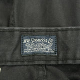 Levis Cargo Cargo Shorts - 36W 10L Black Cotton