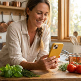 Honey iPhone 14 Case - Lifestyle photo showing phone case in use