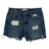 Levis Denim Shorts - 31W UK 12 Blue Denim