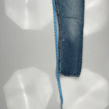 True Religion Contrast Stitch Jeans - 30W UK 8 Blue Denim