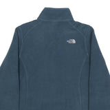 THE NORTH FACE Womens Blue Fleece Jacket M Polyester Zip Casual Outdoor