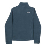 THE NORTH FACE Womens Blue Fleece Jacket M Polyester Zip Casual Outdoor