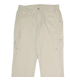 RED HEAD Mens Cotton Beige Regular Cargo Trousers W36 L30 Utility Casual