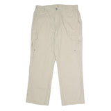 RED HEAD Mens Cotton Beige Regular Cargo Trousers W36 L30 Utility Casual