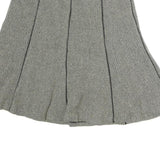 LAUREN RALPH LAUREN Womens Grey Cotton A-Line Knee Length Woven Skirt M Casual
