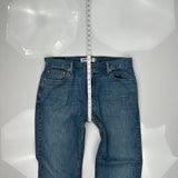 Levis 505 Jeans - 36W 32L Blue Cotton