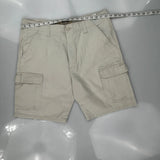 Wrangler Cargo Shorts - 32W 10L Beige Cotton