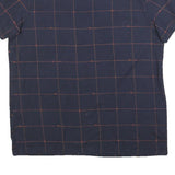 CHAMPION Mens Navy & Red Graphic T-Shirt L Short Sleeve Crew Neck Cotton Blend