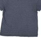 CALVIN KLEIN Mens Blue Zip Front Short Sleeve Striped 2XL Polo Shirt