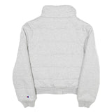 CHAMPION REVERSE WEAVE Womens Grey Zip Jacket XS Cotton Blend Sweatshirt Casual