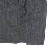 7 FOR ALL MANKIND Womens Blue Denim Mini Skirt Cotton M Casual Straight Zip