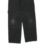 CARHARTT Womens Black Regular Fit Straight Leg Trousers W30 L30 Workwear Cargo