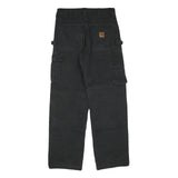 CARHARTT Womens Black Regular Fit Straight Leg Trousers W30 L30 Workwear Cargo