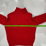 Polo By Ralph Lauren Cable Knit Sweater - Large Red Cotton