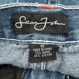 Sean John Denim Shorts - 28W 12L Blue Cotton
