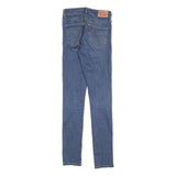 LEVI'S Womens Jeans Blue Slim Skinny Denim Medium W26 L32 Stretch Zip Fly