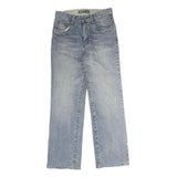 CZG Mens Jeans Blue Regular Straight Denim Light W28 L29 Cotton Zip