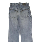 CZG Mens Jeans Blue Regular Straight Denim Light W28 L29 Cotton Zip