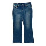 True Religion Contrast Stitch Jeans - 38W 32L Blue Denim