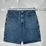 Wrangler Denim Shorts - 32W 10L Blue Cotton